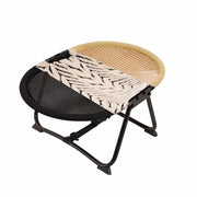 Foldable Elevated Oval Pet Cot for Cats & Dogs