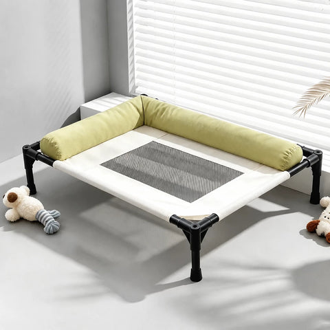 Elevated Mesh Dog Cot with Iron Frame for Small and Large Dogs