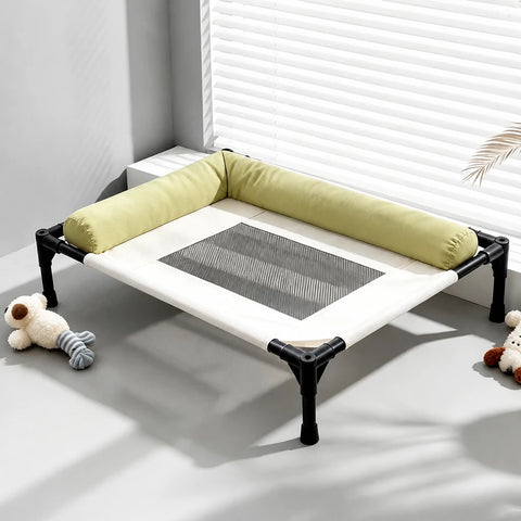Elevated Mesh Dog Cot with Iron Frame for Small and Large Dogs