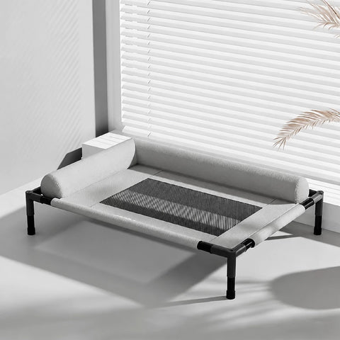 Elevated Mesh Dog Cot with Iron Frame for Small and Large Dogs