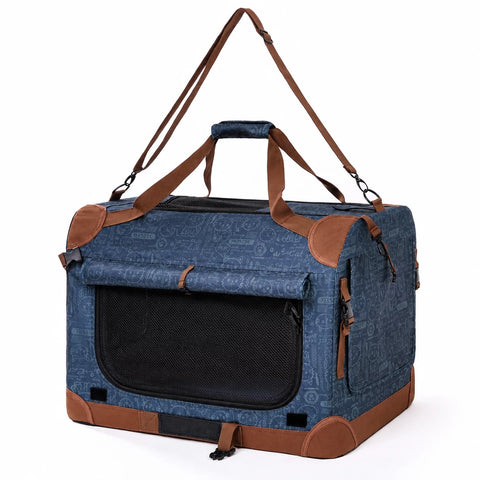 Foldable Pet Carrier for Cats and Dogs