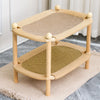 Two-Tier Wooden Cat Bed