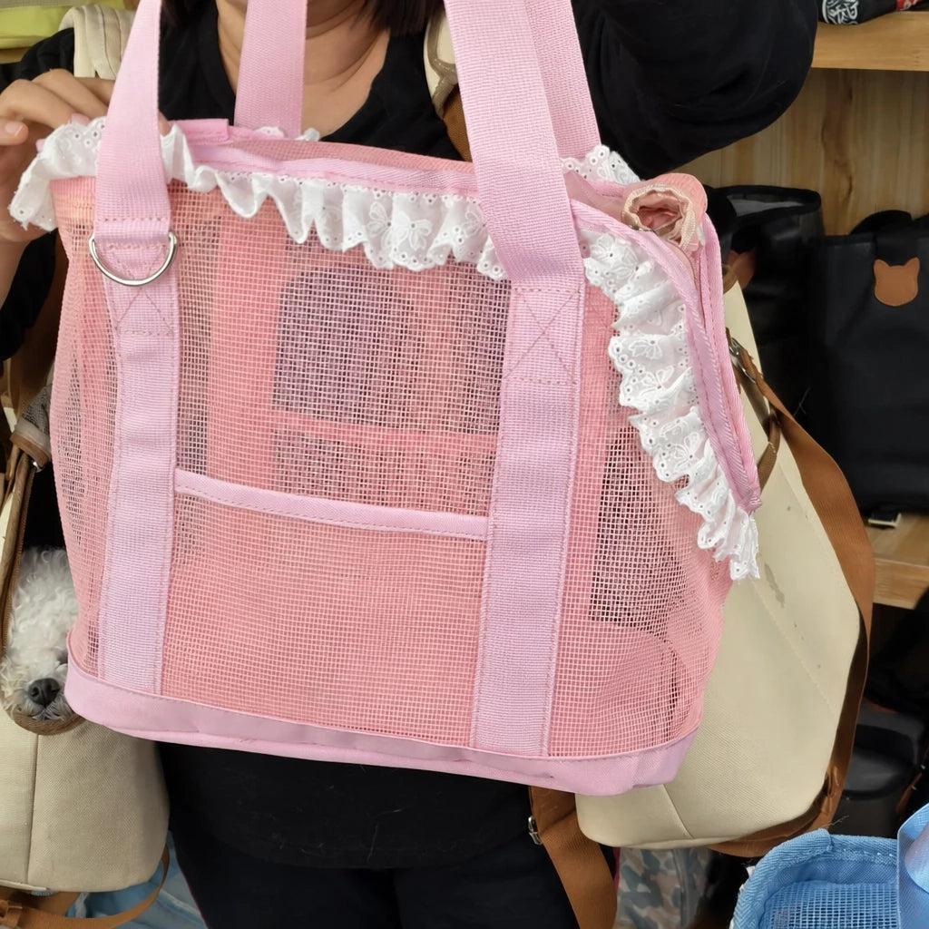Breathable Mesh Crossbody Pet Carrier