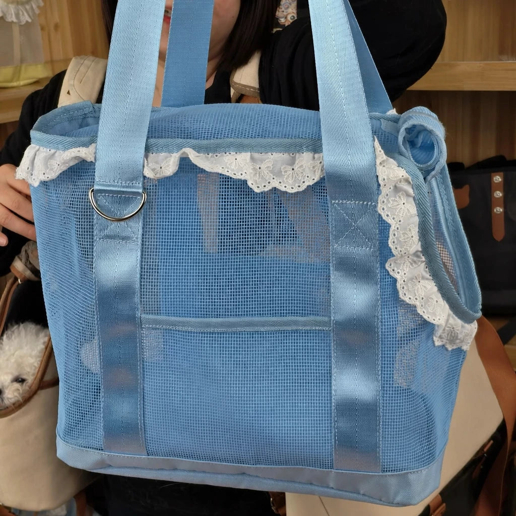 Breathable Mesh Crossbody Pet Carrier