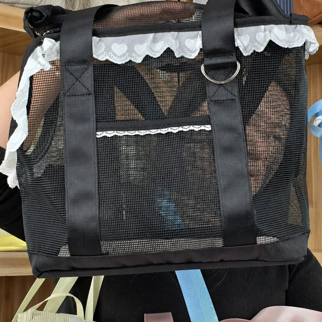 Breathable Mesh Crossbody Pet Carrier