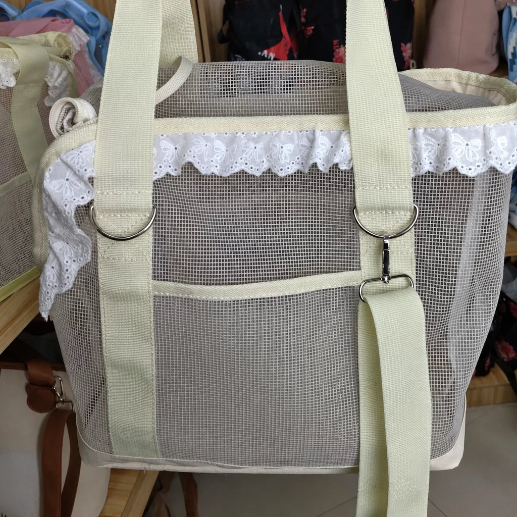 Breathable Mesh Crossbody Pet Carrier