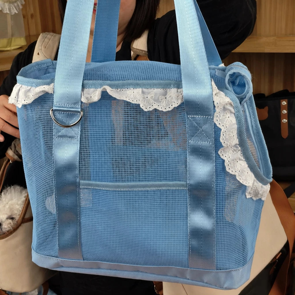 Breathable Mesh Crossbody Pet Carrier