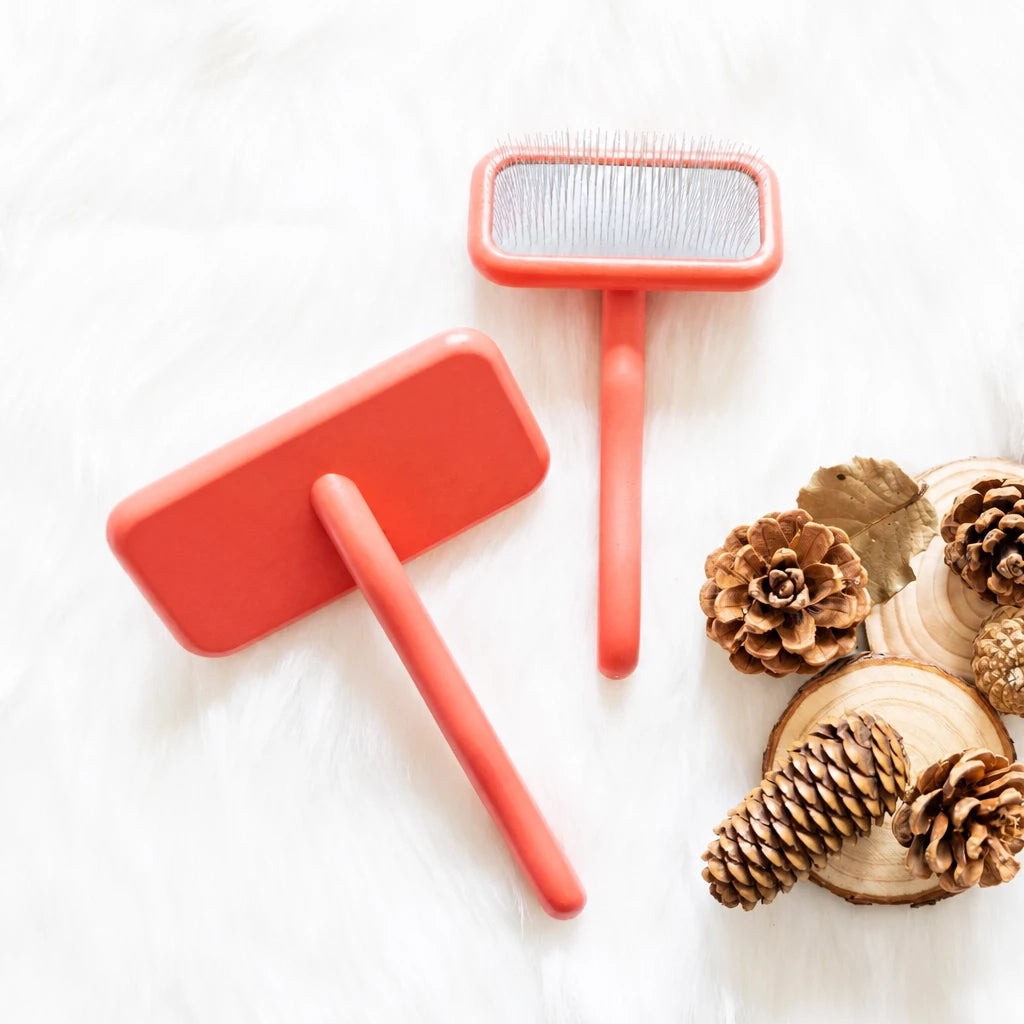 Wooden Air-Cushioned Pin Brush for Cats & Dogs
