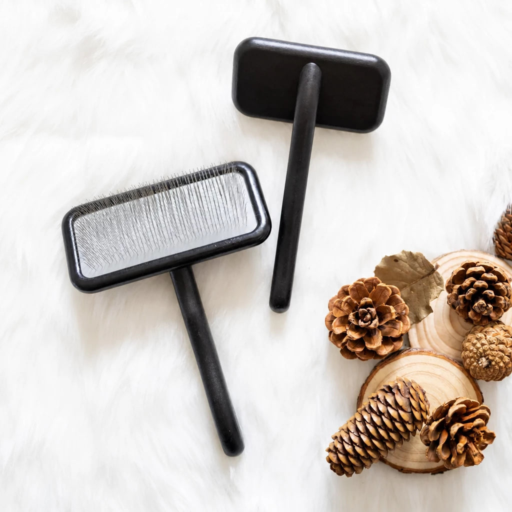 Wooden Air-Cushioned Pin Brush for Cats & Dogs