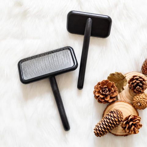Wooden Air-Cushioned Pin Brush for Cats & Dogs