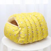 Enclosed Pet Bed for Cats and Small Dogs with Open Entry