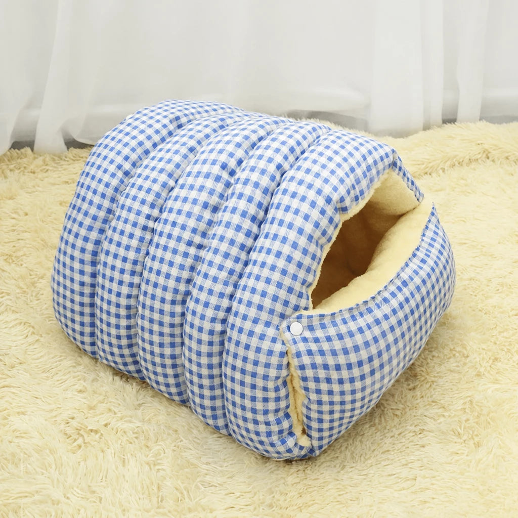 Enclosed Pet Bed for Cats and Small Dogs with Open Entry
