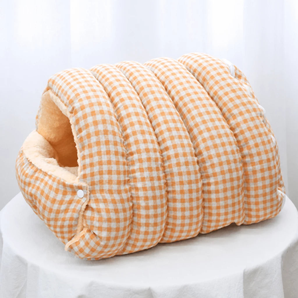 Enclosed Pet Bed for Cats and Small Dogs with Open Entry