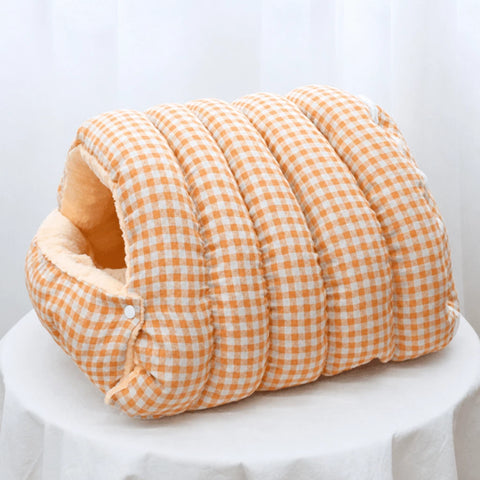 Enclosed Pet Bed for Cats and Small Dogs with Open Entry