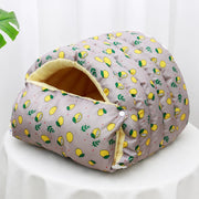 Enclosed Pet Bed for Cats and Small Dogs with Open Entry