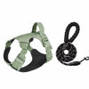 Adjustable Nylon Vest-Style Dog Harness with Matching Leash
