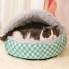 Semi-Enclosed Pet Bed for Cats and Small Dogs