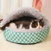 Semi-Enclosed Pet Bed for Cats and Small Dogs