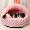 Semi-Enclosed Pet Bed for Cats and Small Dogs