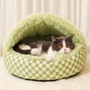 Semi-Enclosed Pet Bed for Cats and Small Dogs