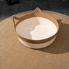 Handwoven Rattan Cat Bed for Cats & Small Dogs