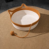 Handwoven Rattan Cat Bed for Cats & Small Dogs
