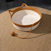 Handwoven Rattan Cat Bed for Cats & Small Dogs