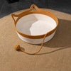 Handwoven Rattan Cat Bed for Cats & Small Dogs