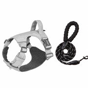 Adjustable Nylon Vest-Style Dog Harness with Matching Leash
