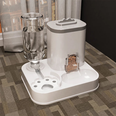 Automatic Pet Feeder with Water Bowl