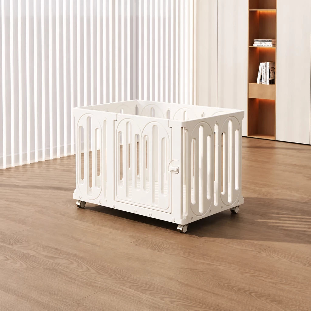 Movable Indoor Playpen with Door for Small Dogs