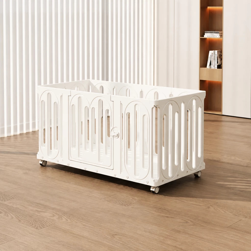 Movable Indoor Playpen with Door for Small Dogs