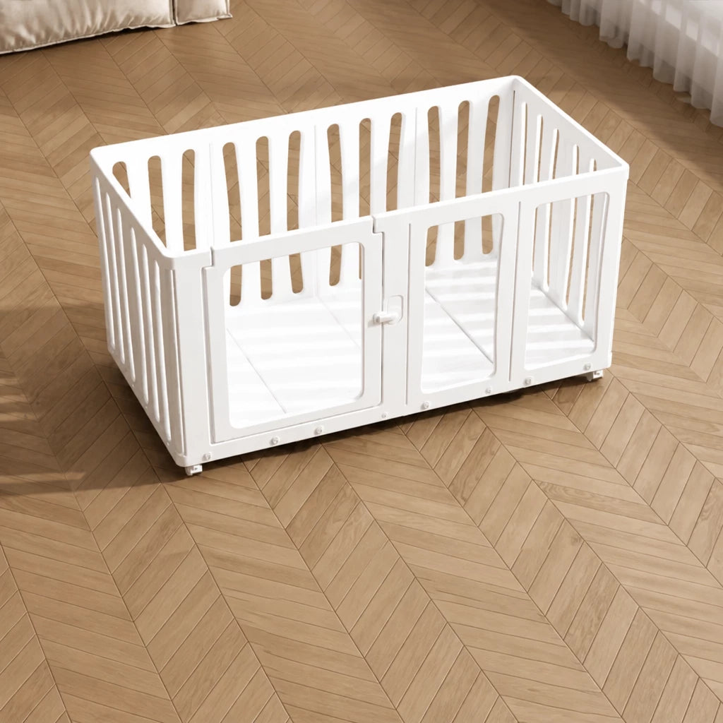 Movable Indoor Playpen with Door for Small Dogs