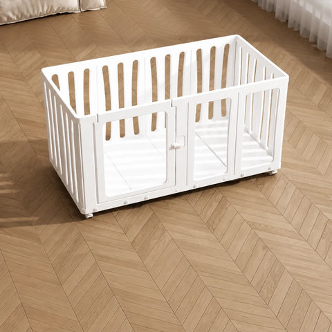 Movable Indoor Playpen with Door for Small Dogs