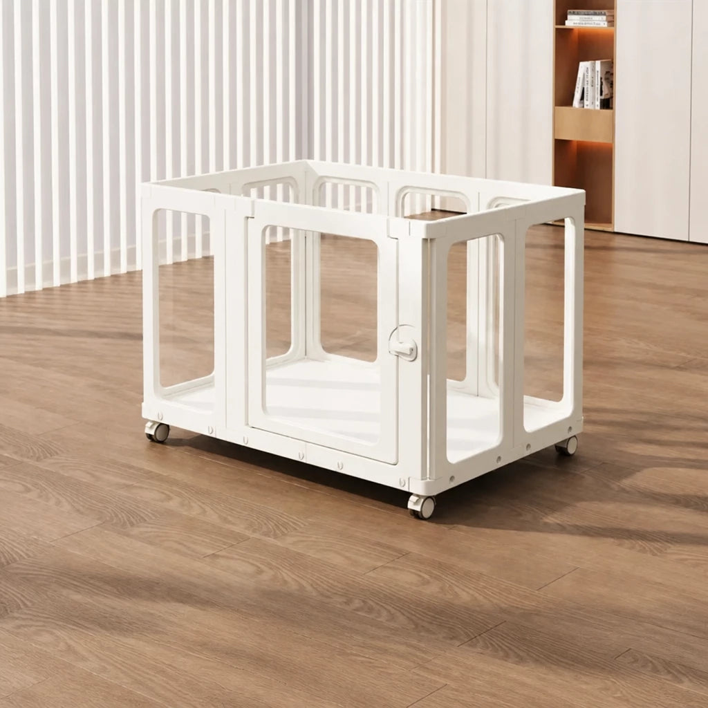 Movable Indoor Playpen with Door for Small Dogs