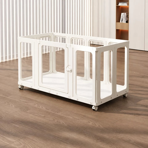 Movable Indoor Playpen with Door for Small Dogs
