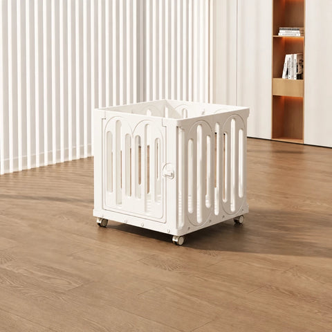 Movable Indoor Playpen with Door for Small Dogs