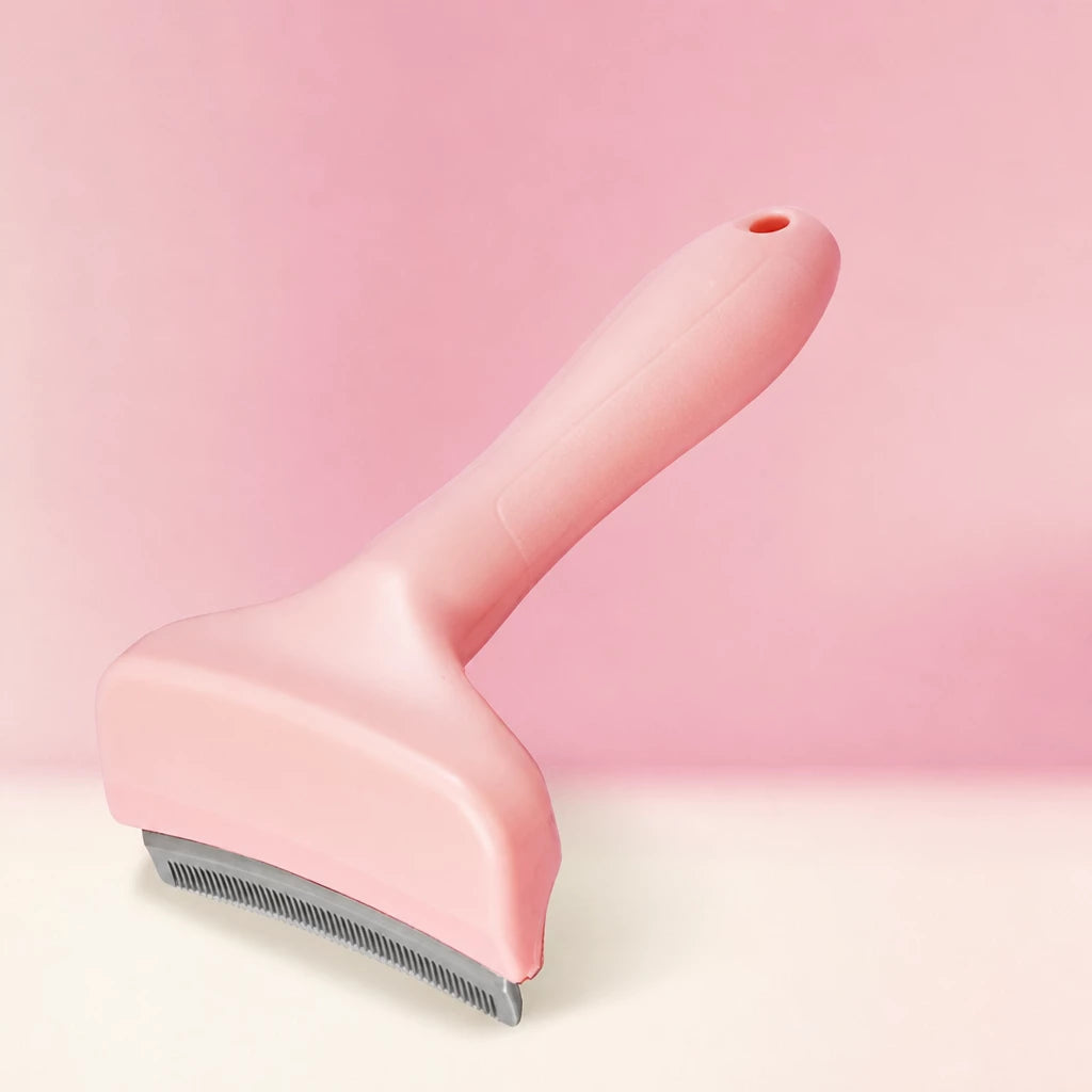 Angled Deshedding Comb for Dogs & Cats, Short and Long Coats