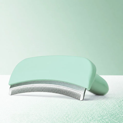 Angled Deshedding Comb for Dogs & Cats, Short and Long Coats