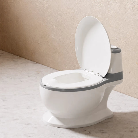 Toilet-Shaped Cat Water Bowl with Wide Opening
