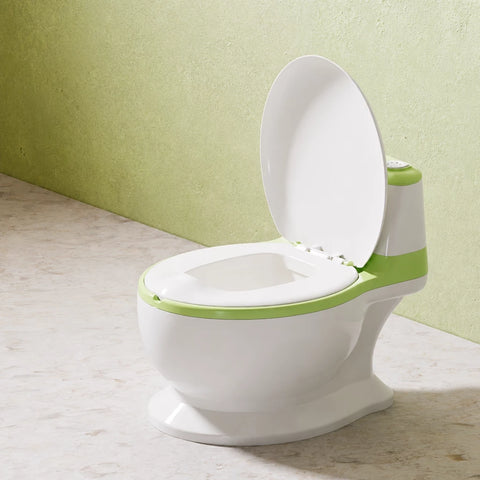 Toilet-Shaped Cat Water Bowl with Wide Opening