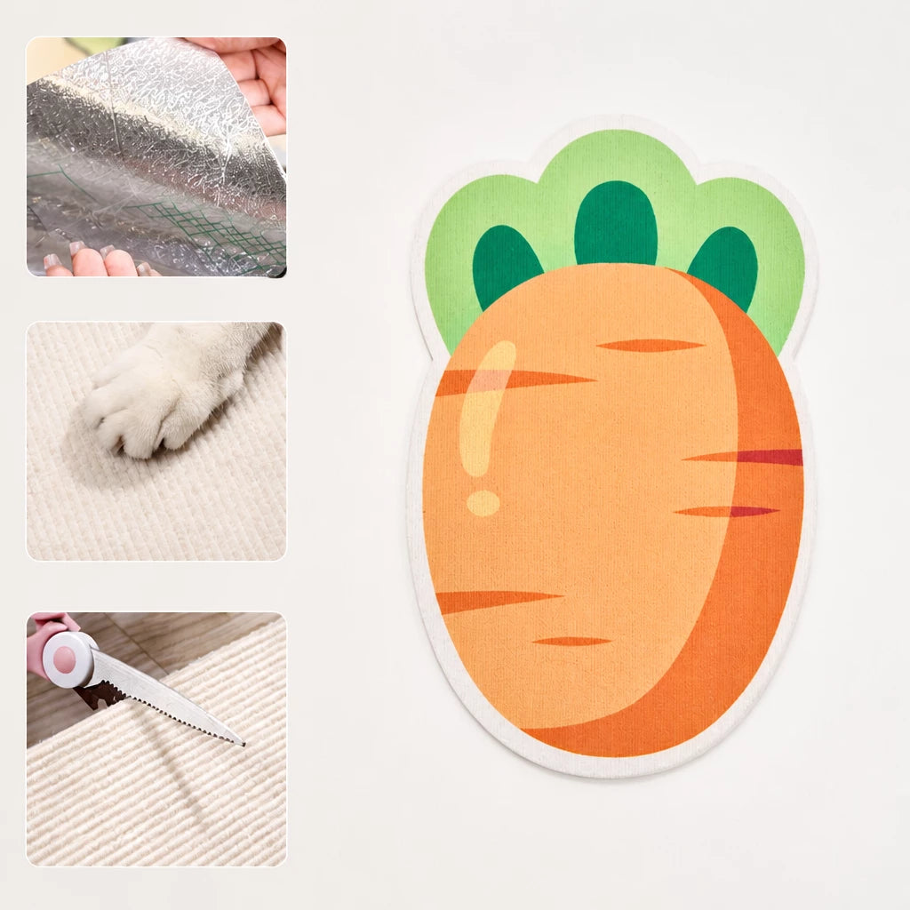 Adhesive Wall-Mounted Cat Scratching Pad
