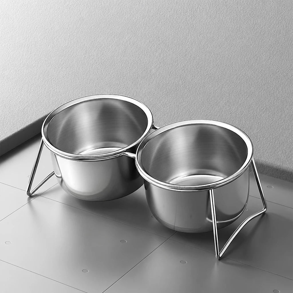 Elevated Stainless Steel Pet Bowl Stand