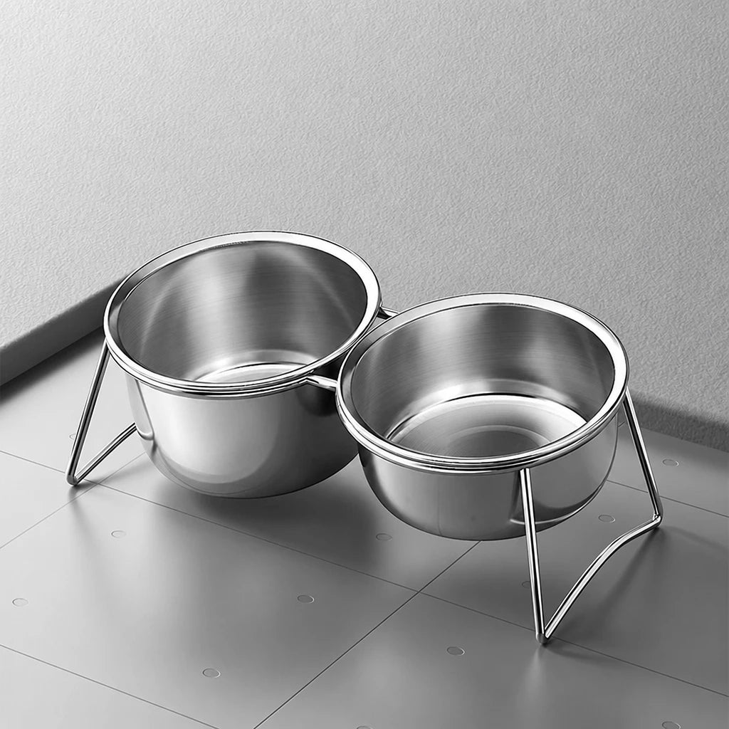 Elevated Stainless Steel Pet Bowl Stand