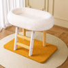 Oval Sisal Cat Tree with Integrated Scratcher and Bed