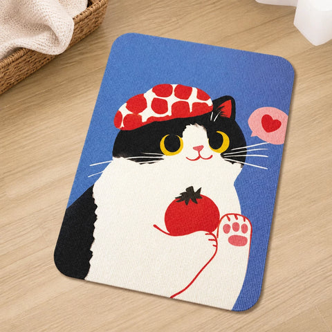 Vertical Adhesive Felt Cat Scratcher Mat for Walls & Furniture