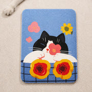 Vertical Adhesive Felt Cat Scratcher Mat for Walls & Furniture