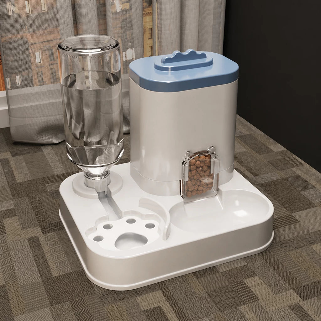 Automatic Pet Feeder with Water Bowl