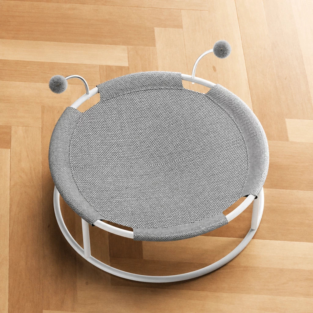 All-Season Cat Bed with Integrated Climbing Hammock