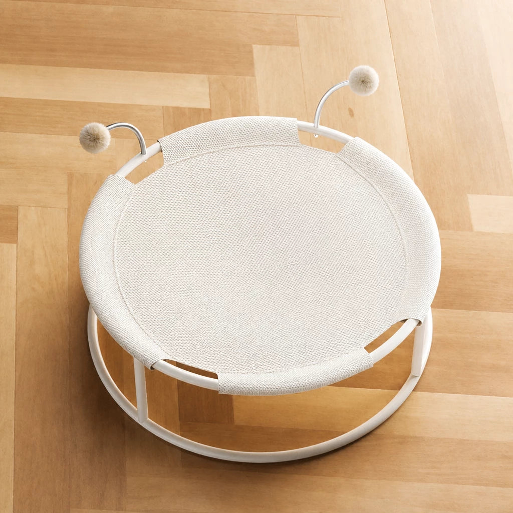 All-Season Cat Bed with Integrated Climbing Hammock